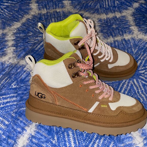 New UGG Highland Hi Heritage Chestnut Women Suede Lace up Shoe Boot Size 6 Women - Picture 2 of 7